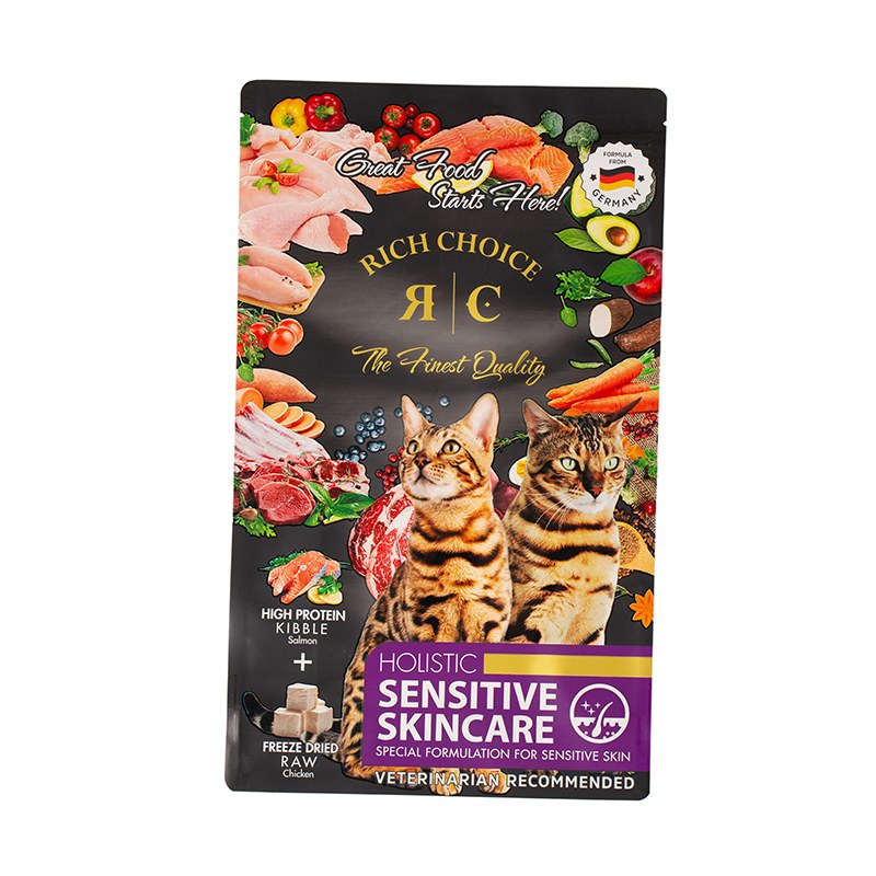 كيس رقائق الألومنيوم لطعام القطط